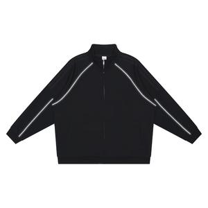 Ensemble de survêtement coupe-vent en nylon décontracté, veste zippée et short de jogging en polyester pour homme, 2 pièces - Product Image 5