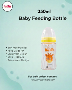 Biberón Premium de 250 ml de PP Virgen Anticólicos y Antiderrames para Recién Nacidos con Tetina de Boca Ancha Suave - Product Image 2