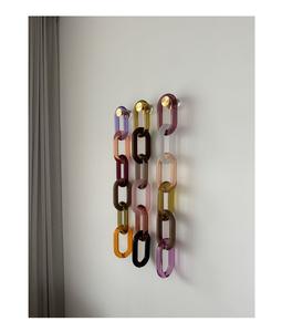 Adornos de Pared Hechos a Mano para el Hogar y el Jardín, Cadena de Resina para Pared, Color Personalizado, Hecho a Mano, Duradero, Accesorios de Pared de Lujo, Eslabones de Resina - Product Image 3