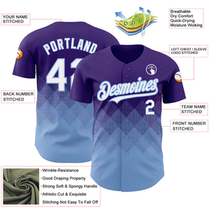 Nouveauté 2026 : Maillots de baseball unisexes pour adultes, personnalisables avec logo, design par sublimation, OEM, en polyester et élasthanne cousus - Product Image 4