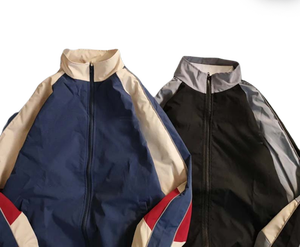Veste coupe-vent respirante pour homme, personnalisable, avec capuche zippée, grande taille, imperméable, pour la course à pied, OEM, vente en gros - Product Image 2