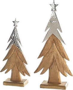 Juego de 2 Adornos Navideños Modernos de Metal Dorado para Árbol de Navidad, Artesanía, Decoración Navideña para el Hogar - Product Image 6