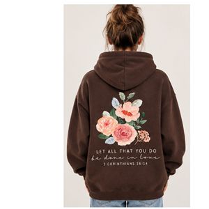 <b>Men's</b> <b>Brown</b> Regular Fit Winter <b>Hoodie</b> with Front Logo Pocket Casual Digital Printing Standard International - Product Image 5