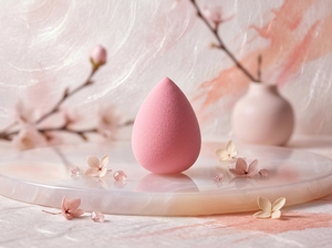 [K-ESSENTIALS] Set de Esponjas de Maquillaje Rosadas Personalizadas K-Beauty, Versátiles para Polvo y Líquido, para el Rostro - Product Image 4