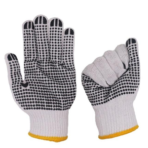 Gants en PVC à pois respirants, tricotés, avec motifs antidérapants durables pour la construction, le jardinage et les tâches quotidiennes - Product Image 1