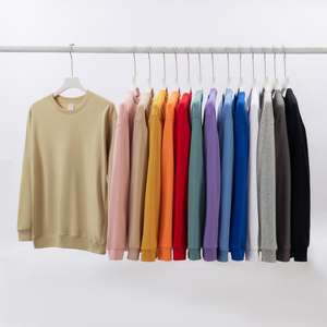 Sweat-shirts personnalisés en coton pur, col rond, broderie logo sur mesure, prix usine Chine Bangladesh, printemps automne. - Product Image 6