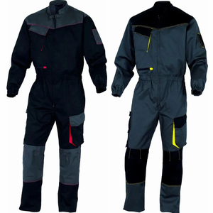 Combinaison de travail de sécurité pour hommes à manches longues, respirante, en coton, avec poches, vêtement de travail une pièce, combinaison de sécurité - Product Image 5