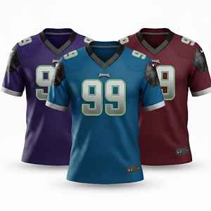 เสื้อฟุตบอลอเมริกันแบบมืออาชีพ: ชุดทีมปักลายตามสั่ง ป้องกันการเป็นขุย - ชุดกีฬาสโมสรระดับพรีเมียม ทนทานด้วยผ้าทวิลล์ - Product Image 3