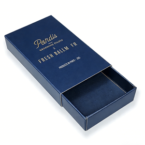 Black White Personalised Art Paperboard <b>Match</b> Style Drawer Gift <b>Box</b> Glossy Lamination UV Coating Embossing Recycled Materials - Product Image 5