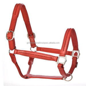 Cabestro de caballo de cuero negro o marrón genuino de la mejor calidad, acolchado suave en la nariz y la mejilla, accesorios plateados - Product Image 5