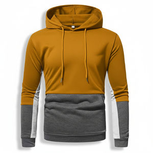 Sudadera con Capucha Personalizada con Logotipo para Hombre, Ropa Deportiva Ecológica, 100% Poliéster, Forro Polar Técnico, Cierre Completo, Diseño sin Forro, Cuello con Capucha, Lisa - Product Image 3