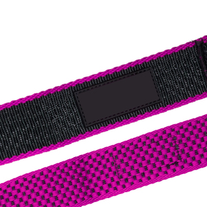 Sangle de musculation rose et noire en néoprène rembourré pour la prévention des blessures, antidérapante, pour le soutien de la force de préhension, prix abordable, OEM - Product Image 5