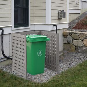 32 \ "W X 38 \" H schermo esterno per Privacy in legno a 3 pannelli per recinzione e divisori del condizionatore d'aria - Product Image 6