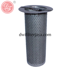 Cilindro de filtro de malla de alambre perforado de acero inoxidable con 99% de eficiencia, malla de agujero redondo con cúpula y técnica de soldadura - Product Image 1