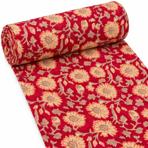 Tela de Voile de Algodón 60S60S, Ligera, Tejida, con Estampado Floral, 90 GSM, Unisex, para Niñas, Marca Pinksa Fashion - Product Image 1