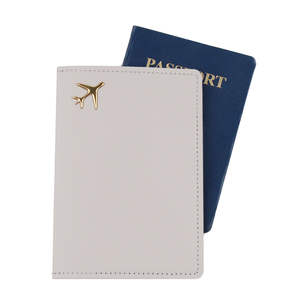 Estuche Protector de Pasaporte de Viaje de Cuero PU Engrosado con Logotipo 3D, Impermeable, Antirrobo, Transfronterizo, con Bolsillo para Identificación - Product Image 3