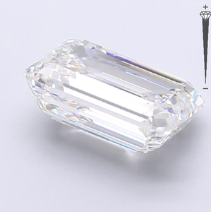 Diamante Cultivado en Laboratorio con Certificación IGI, Corte Esmeralda de 5.54 CT, Color F, Claridad VVS2, CVD LG 771644180, ROYAL GEMS para Joyería - Product Image 2