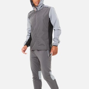 Oversized Windbreaker Track Suit Track Pant Sweatsuits Jogging Set Custom Reflective Logo Nylon Windbreaker <b>Tracksuit</b> for Men - Product Image 2