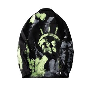 Veste en jean pour homme à manches longues de haute qualité avec logo personnalisé, style antique, vente en gros, tendance, veste en jean à la mode pour homme - Product Image 3