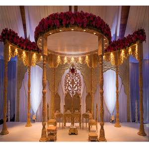Awesome Wooden Handicraft <b>Wedding</b> Mandap USA Glamorous Hindu <b>Wedding</b> Wooden Mandap Indian <b>Wedding</b> Wooden Carved Mandap - Product Image 1