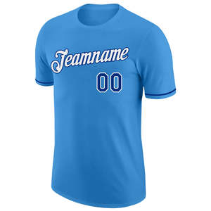Custom Blue Baseball Jersey Wholesale Team Uniform Personalized Name Number OEM Sublimation Sportswear Men's <b>Shirts</b> Manufacturer - Product Image 3
