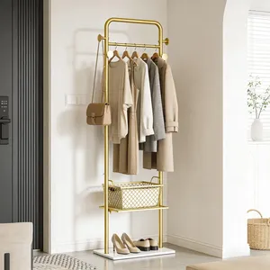 Handmade Decorative Garment <b>Rack</b> for Fashion Display Home <b>Storage</b> and Hotel ProjectsSingle Tier Iron <b>Storage</b> Basket <b>Wall</b>-Mounted - Product Image 4