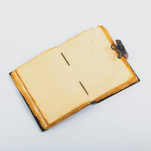 Carnet en cuir fait main Al-Amir, motif papillon lavande, avec serrure antique, journal d'écriture vintage, style Rajasthan - Product Image 6