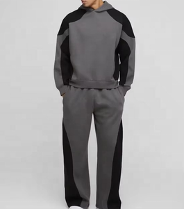 Survêtement de luxe de haute qualité, style lourd, sweat-shirt et pantalon personnalisés, essentiels pour hommes, sweat-shirt à capuche, deux couleurs - Product Image 2