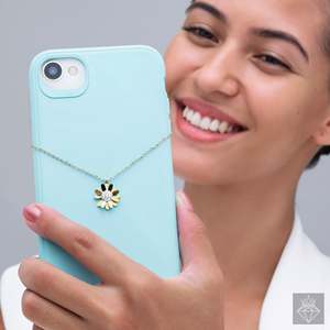 PRAO Strass Fleur Pendentif Bijoux à la mode pour les femmes - Product Image 4