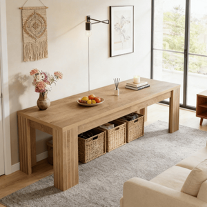 Tavolo in Legno per Laptop, Versatile Scrivania per Computer per Casa, Ufficio, Camera da Letto o Soggiorno - Product Image 3