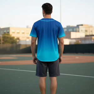 Maillot de baseball/jersey à col ras du cou, 100 % polyester respirant, grande taille, à séchage rapide, imprimé numériquement, personnalisable, vierge, vente chaude - Product Image 4