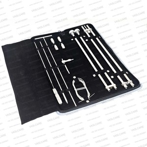 Veterinary Thygesen Fetatome Embryotome Set Stainless Steel Obstetrical Instruments <b>Kit</b> for Cattle Equine with Zipper Case - Product Image 4