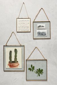 Home Decor Glass & Metal Hanging Picture <b>Frames</b> for <b>Wall</b> Decoration, with 2 Sides Glass Customized Decorative Photo <b>Frames</b> - Product Image 3