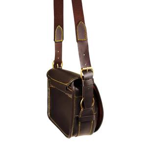 Sac de chargeur de cartouches en cuir marron foncé 170 cartouches Protection en toile pour rail de guidage exclusif MOLLE 10x/8x Chasse souple et résistante à l'eau - Product Image 3