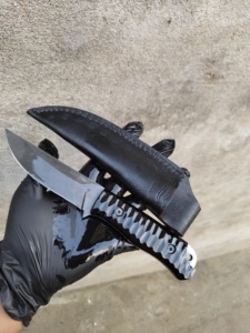 Cuchillo Táctico Fijo Imperial Enterprises Hecho a Mano Personalizado, Punta de Clip Afilada, Hoja Recta, Acero con Alto Contenido de Carbono, Mango de Micarta, 8 Pulgadas - Product Image 6