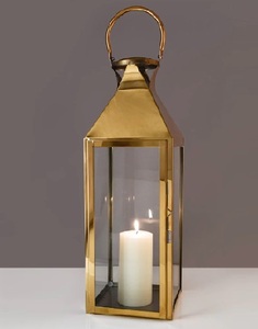 Stainless Steel <b>Indoor</b> Interior Decorative <b>Lanterns</b> Wholesale Hanging <b>Lighting</b> Decor Golden Metal <b>Lanterns</b> From India - Product Image 4