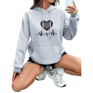 Sudaderas con Capucha de Alta Calidad 100% Algodón para Mujer, Sudaderas Lisas Personalizadas con Marca - Product Image 1