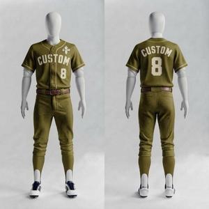 Conjunto de Uniforme de Béisbol Moderno para Hombre con Estampado Sublimado y Logotipo Blanco, 100% Poliéster de Alta Calidad, Manga Corta - Product Image 2