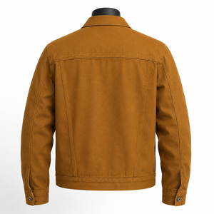 Custom Men Brown <b>Suede</b> Trucker <b>Jacket</b> Casual Button Up Western Style <b>Jacket</b> OEM ODM Manufacturer - Product Image 2