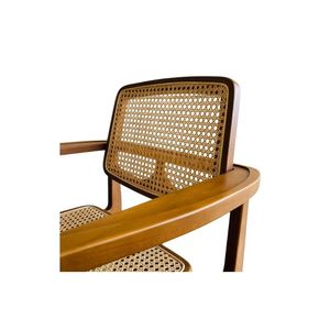 Midcentury Modern Wood Yiro Living Room <b>Chair</b> With <b>Cane</b> Seat And Back Handmade Solid Back Leisure <b>Chair</b> For Home Furniture - Product Image 4