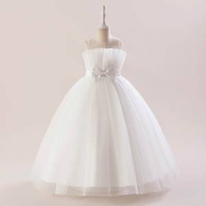 Vestidos de Princesa al por Mayor para Niñas, Vestido de Fiesta de Tul para Boda, Vestido de Dama de Honor con Flores 3D de Fábrica - Product Image 3