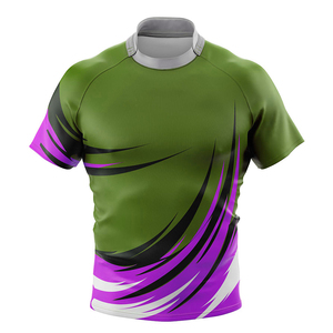 เสื้อรักบี้ทีมแบบกำหนดเอง ชุดกีฬารักบี้แบบซับลิเมชั่น เสื้อยืดสปอร์ต OEM ผู้ผลิตชุดกีฬารักบี้ ผู้ผลิตเสื้อรักบี้ - Product Image 5