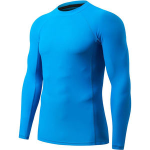 Custom Compression MMA Long Sleeve <b>Rashguard</b> Shirt for Men Adults with Front Logo Quick Dry Spandex/Nylon - Product Image 2