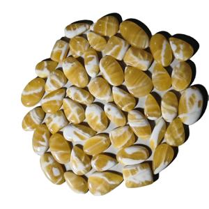 Prix de gros – Pierres précieuses naturelles de haute qualité, pierre jaune de guérison, artisanat en cristal de jaspe pour la fabrication de bijoux - Product Image 1