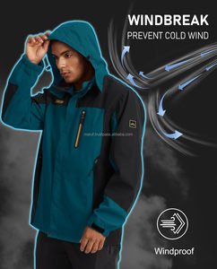 MARUF MFG CO New Trend Fashion <b>Men</b> Lake Blue Custom Logo Eco-Friendly Quick Dry <b>Lightweight</b> Waterproof Breathable Winter <b>Jacket</b> - Product Image 6