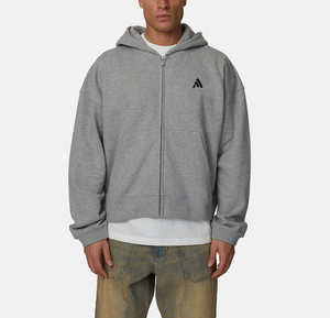 Vente en gros de sweats à capuche unisexes surdimensionnés personnalisés, de luxe, de haute qualité, avec fermeture éclair, par Antique Fashion - Product Image 1