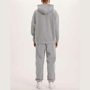 Conjunto Deportivo de Dos Piezas para Hombre, Estilo Urbano, con Cierre Completo, Pierna Ancha, Felpa Francesa, Algodón Suave, 450 g/m² - Product Image 5