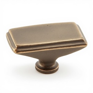 Antique Solid Brass Door Knob Round Design Durable Finish for Interior Home Door Use - Product Image 1