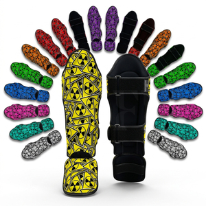 Protège-tibias de compétition professionnels pour Muay Thai, protection personnalisée des jambes pour le Kickboxing, protège-tibias MMA Arts Martiaux - Product Image 1
