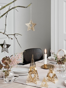 New design Gold Plated laser cut <b>Christmas</b> <b>Tree</b> <b>Table</b> Decoration Georg Jensen <b>Christmas</b> <b>Tree</b> Medium <b>Christmas</b> <b>Tree</b> with Hearts - Product Image 4